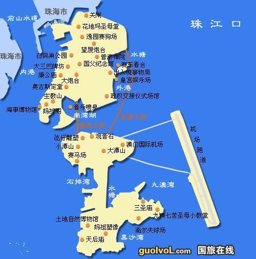 澳门地图|澳门地图全图|澳门酒店地图全图|澳门