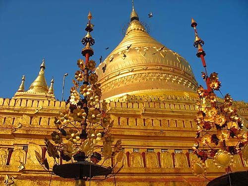 公元1369年白古国王朝耶宇迁都于此图片